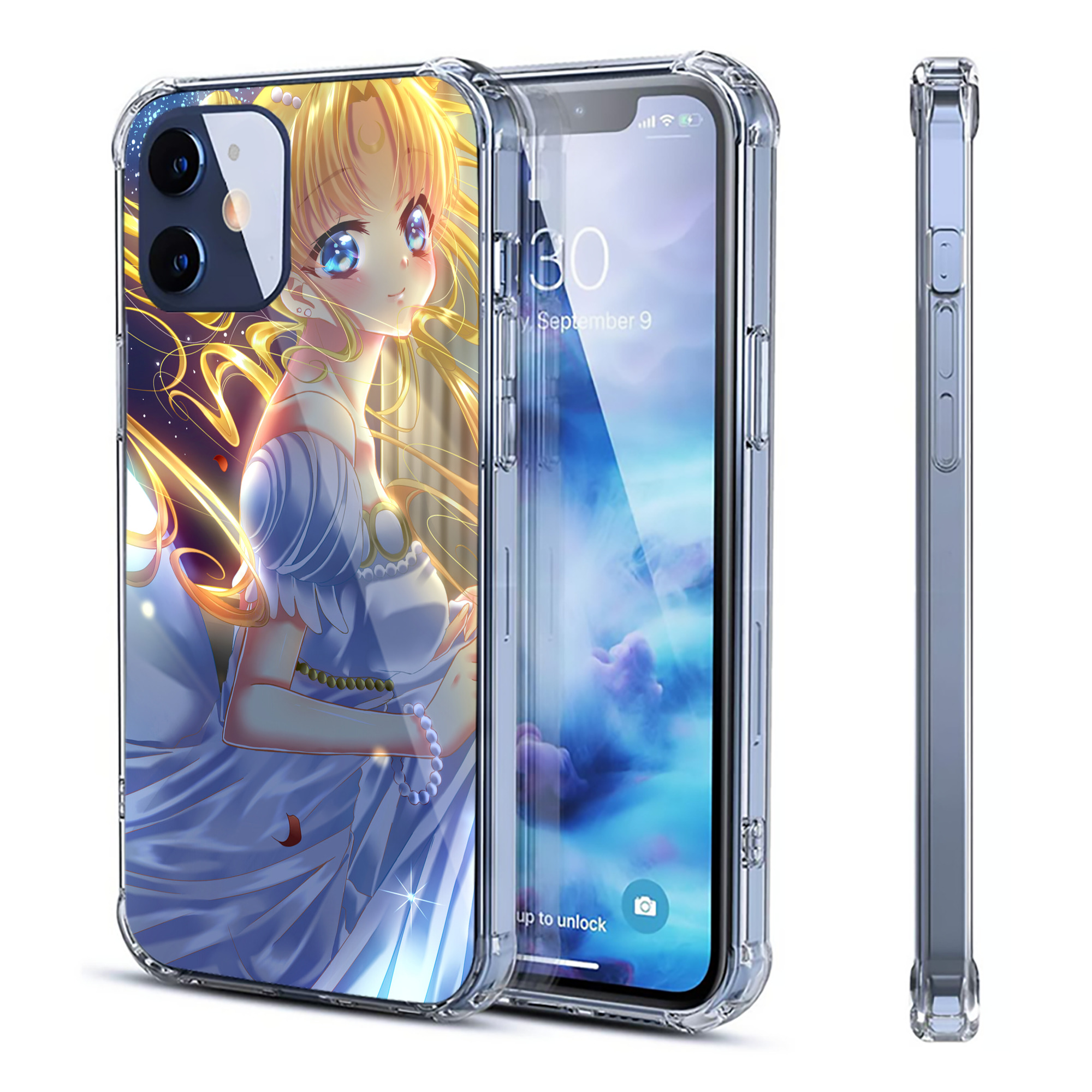 （画像用） 美少女戦士セーラームーン Sailor Moon 【iPhone 12シリーズ対応】透明スマホケース（クリアソフトケース）